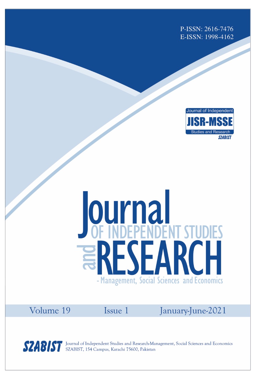 					View Vol. 19 No. 1 (2021): JISR-MSSE
				